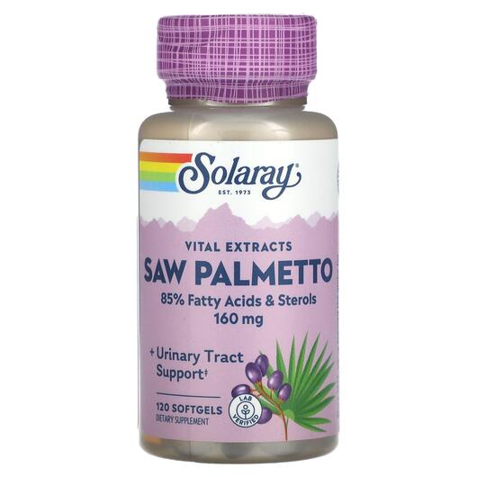 Основное фото товара Со Пальметто, Vital Extracts Saw Palmetto 160 mg, 120 капсул