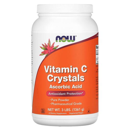 Основное фото товара NOW, Витамин С в Порошке, Vitamin C Crystals, 1361 г