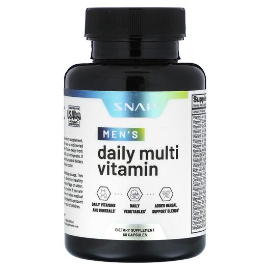 Основное фото товара Витамины для мужчин, Men's Daily Multi Vitamin, 60 капсул
