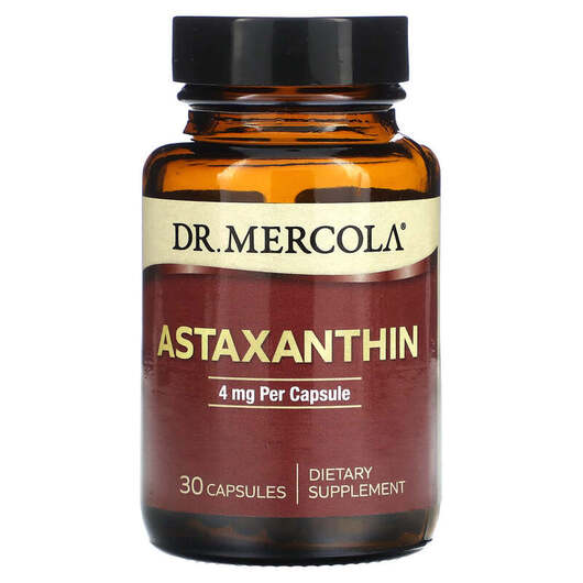 Основное фото товара Dr. Mercola, Астаксантин, Astaxanthin 4 mg, 30 капсул
