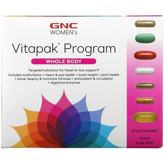 Основное фото товара Витамины для женщин, Women's Vitapak Program Whole Body, 30 
