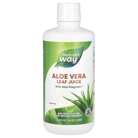 Основне фото товара Nature's Way, Aloe Vera Leaf Juice, Сік листя Алое Віра, 1 л