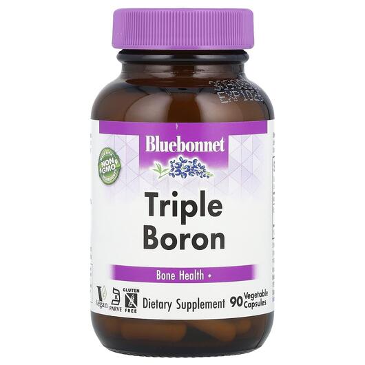 Основное фото товара Bluebonnet Nutrition, Бор, Triple Boron, 90 капсул