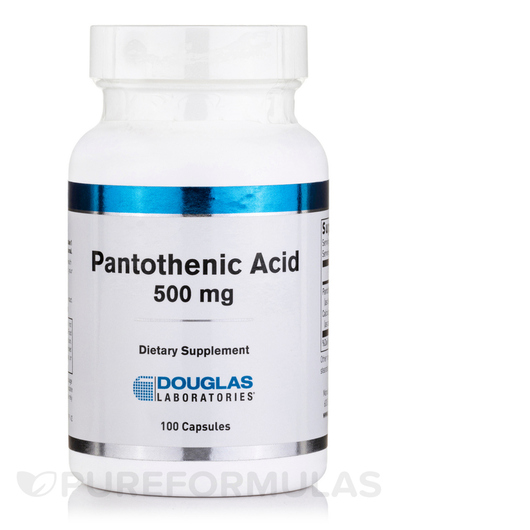 Основное фото товара Pantothenic Acid 500 mg, Витамин B5 Пантотеновая кислота, 100 кап