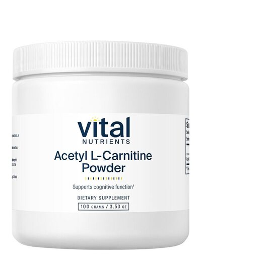 Основное фото товара Vital Nutrients, L-Карнитин, Acetyl L-Carnitine Powder, 100 г