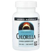 Chlorella 500 mg Хлорелла Source Naturals 100 таблеток