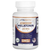 Мелатонін Fast Dissolve Melatonin Natural Berry 20 mg