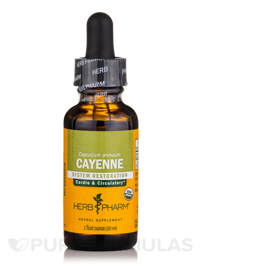 Основное фото товара Herb Pharm, Кайенский перец, Cayenne, 30 мл