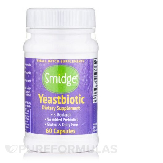 Основное фото товара Smidge, Пробиотики, Yeastbiotic, 60 капсул