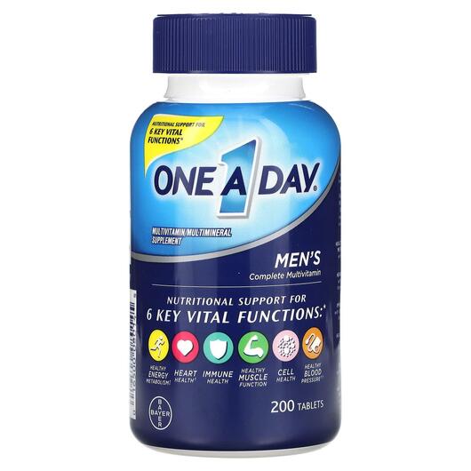 Основное фото товара Витамины для мужчин, Men's Complete Multivitamin, 200 таблет