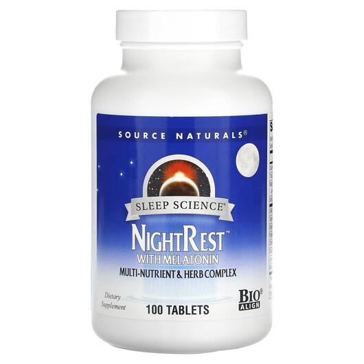Основное фото товара Мелатонин, NightRest With Melatonin, 100 таблеток