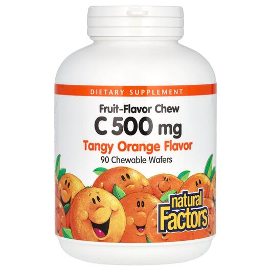 Основное фото товара Жевательный витамин С, Chew Vitamin C 500 mg, 90 конфет