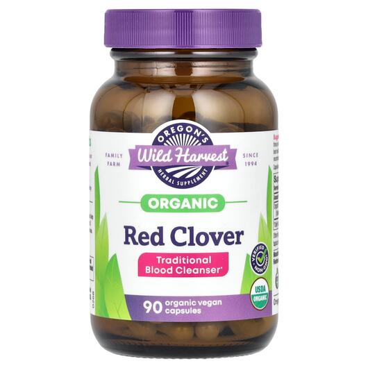 Основное фото товара Oregon's Wild Harvest, Гвоздика, Organic Red Clover, 90 капс