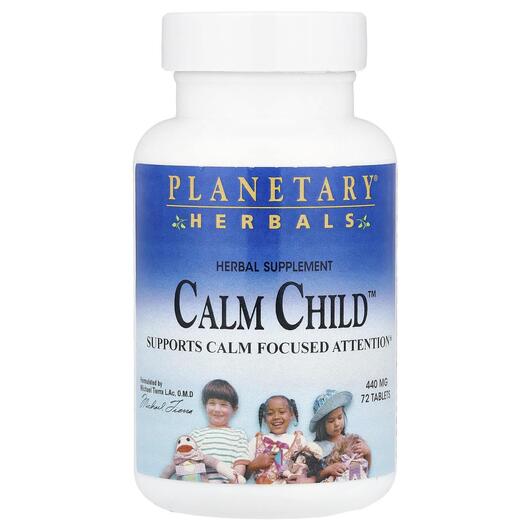 Основное фото товара Planetary Herbals, Поддержка стресса, Calm Child, 72 таблеток