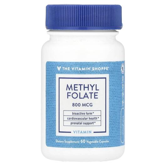 Основное фото товара TheVitaminShoppe, Метилфолат, Methyl Folate 800 mcg, 60 капсул