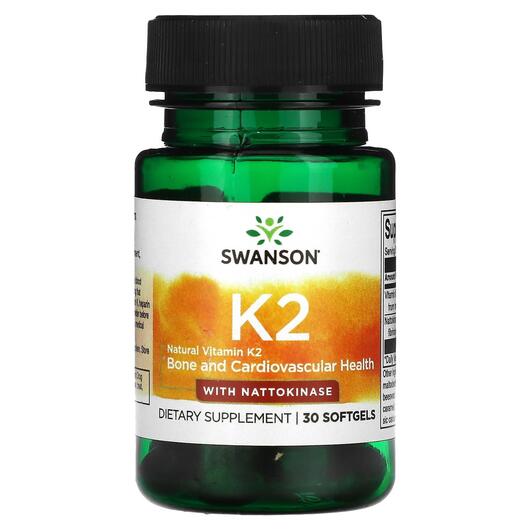 Основное фото товара Swanson, Витамин K2, Vitamin K2, 30 капсул
