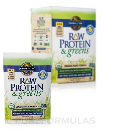 Основное фото товара Raw Protein and Greens Vanilla Tray 10, Органический Протеин, 274