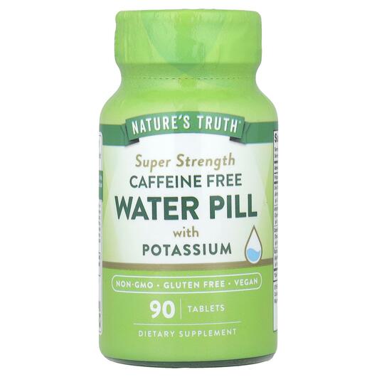 Основное фото товара Super Strength Water Pill with, Диуретики, мочегонные, 90 таблето