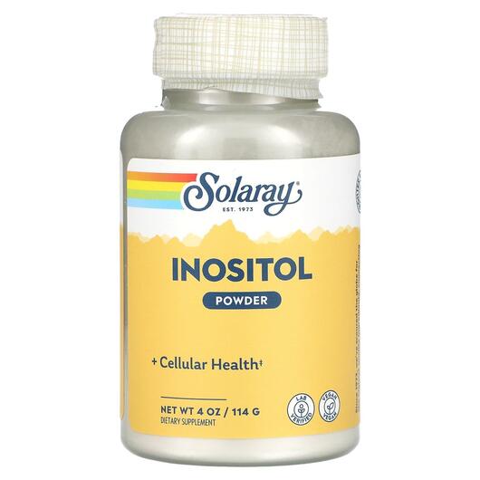 Основное фото товара Solaray, Витамин B8 Инозитол, Inositol Powder, 114 г