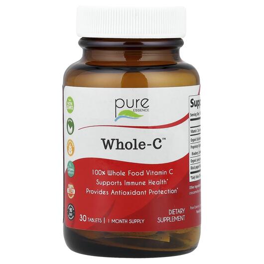 Основное фото товара Pure Essence, Витамин C, Whole-C, 30 таблеток