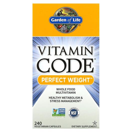 Основное фото товара Контроль веса, Vitamin Code Perfect Weight, 240 капсул