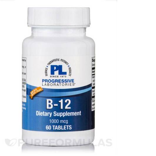 Основное фото товара Витамин B12 Кобаламин, B-12 1000 mcg, 60 таблеток