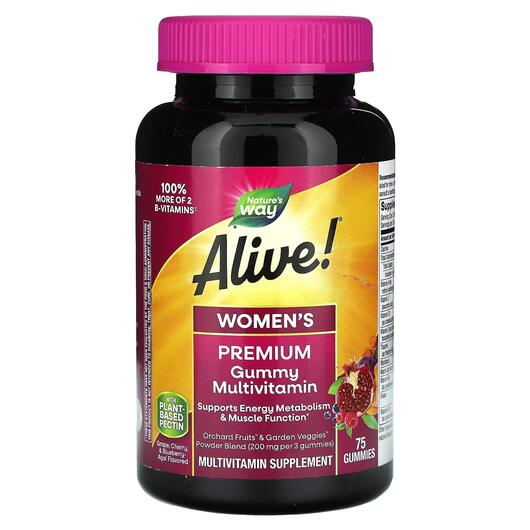 Основное фото товара Витамины для женщин, Alive! Women's Vitamins, 75 конфет