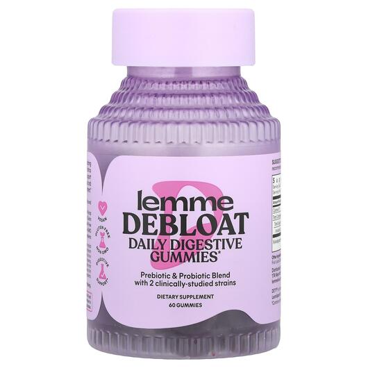 Основное фото товара Ежевика, Debloat Daily Digestive Gummies Blackberry, 60 таблеток