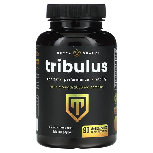 Основное фото товара NutraChamps, Трибулус, Tribulus Extra Strength 2000 mg, 90 капсул