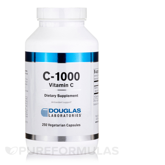 Основное фото товара Douglas Laboratories, Витамин C, C-1000, 250 капсул