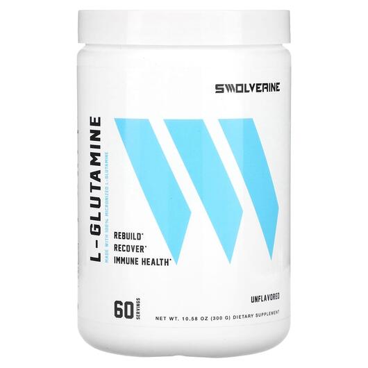 Основное фото товара Swolverine, L-Глутамин, L-Glutamine Unflavored, 300 г