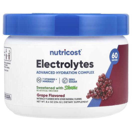 Основное фото товара Электролиты, Electrolytes Advanced Hydration Complex Grape, 234 г