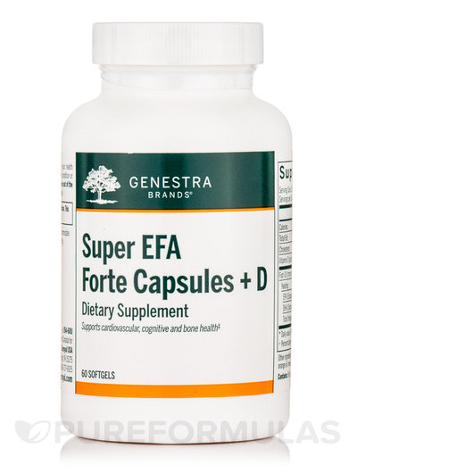 Основное фото товара Genestra, Омега 3 6 9, Super EFA Forte Capsules + D, 60 капсул