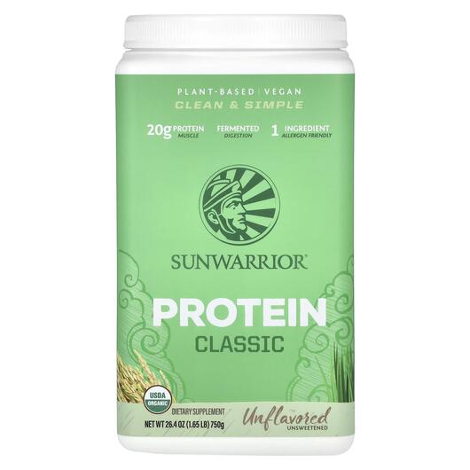 Основное фото товара Sunwarrior, Протеин, Classic Protein Unflavored, 750 г