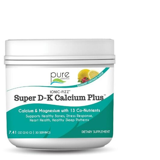 Основное фото товара Ionic-Fizz Super D-K Calcium Plus Raspberry, Кальций с D3 & K