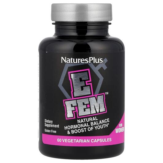 Основное фото товара E Fem for Women Natural Hormonal Balance, Альфа-липоевая, 60 капс
