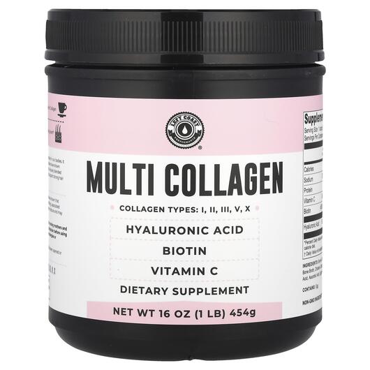 Основное фото товара Left Coast Performance, Коллаген, Multi Collagen, 454 г