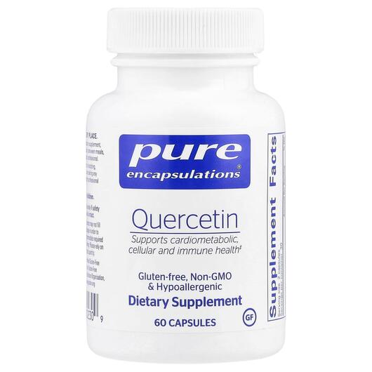 Основне фото товара Pure Encapsulations, Quercetin, Кверцетин 500 мг, 60 капсул