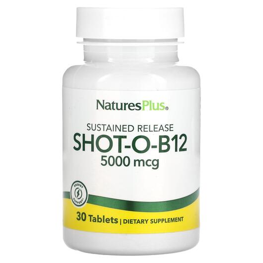 Основное фото товара Метилкобаламин B12, Shot-O-B12 5000 mcg, 30 таблеток