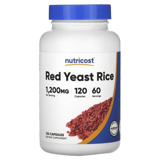 Основное фото товара Красный дрожжевой рис, Red Yeast Rice 1200 mg, 120 капсул