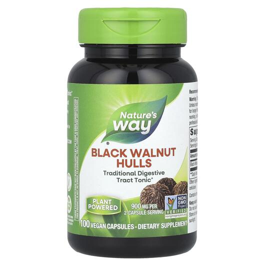 Основное фото товара Черный Орех 500 мг, Black Walnut Hulls 500 mg, 100 капсул