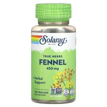 Фенхель True Herbs Fennel 450 mg Solaray 100 капсул