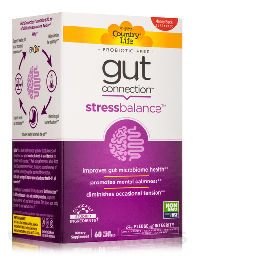 Основное фото товара Поддержка кишечника, Gut Connection Stress Balance, 60 капсул