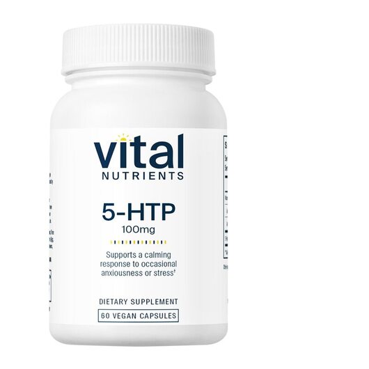 Основное фото товара Vital Nutrients, 5-гидрокситриптофан, 5HTP 100 mg, 60 капсул