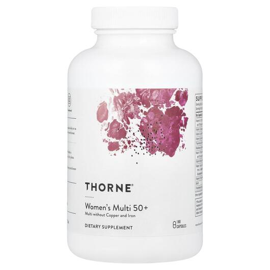 Основное фото товара Thorne, Витамины для женщин 50+, Women's Multi 50+, 180 капс