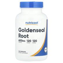 Goldenseal Root 600 mg Желтокорень Nutricost 120 капсул