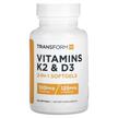 Фото товара TransformHQ, Витамины, Vitamins K2 & D3, 120 капсул