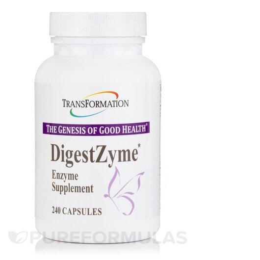 Основне фото товара Transformation Enzymes, DigestZyme, Ферменти, 240 капсул