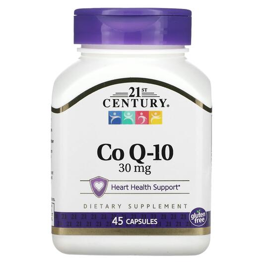 Основное фото товара 21st Century, Коэнзим CoQ10, CoQ-10 30 mg, 45 капсул