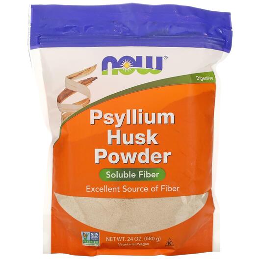 Основное фото товара NOW, Псиллиум в Порошке, Psyllium Husk Powder, 680 г